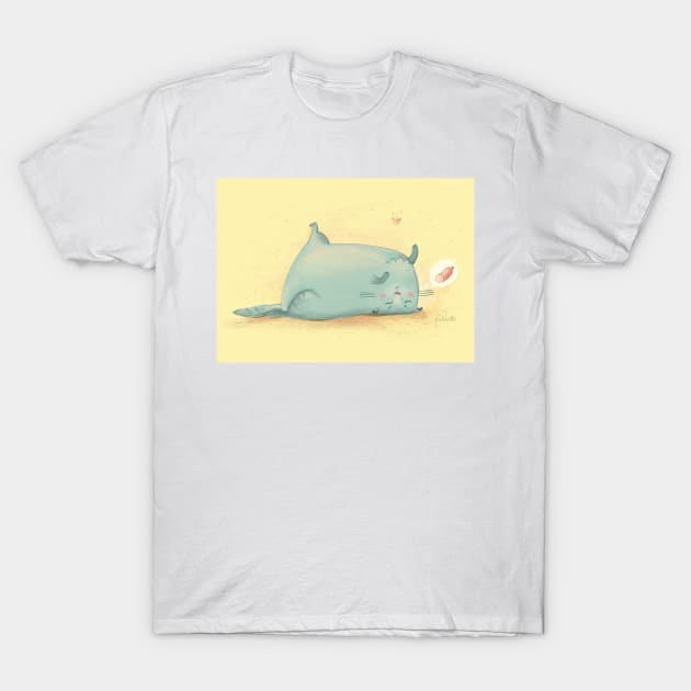 Dreaming Cat T-Shirt by Art Consulate